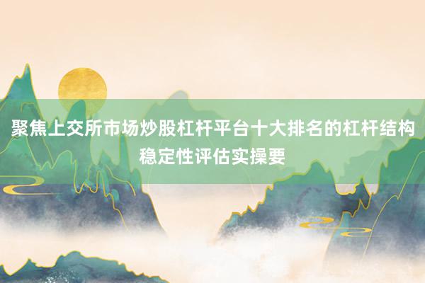 聚焦上交所市场炒股杠杆平台十大排名的杠杆结构稳定性评估实操要